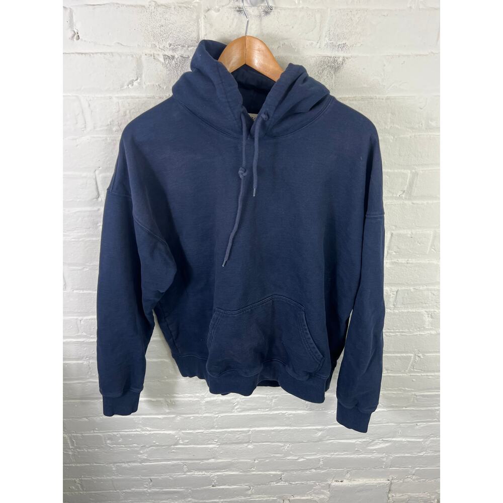 Mayfair Women's Butterfly Effect Pullover Hoodie Long Sleeve Navy Blue Size OS